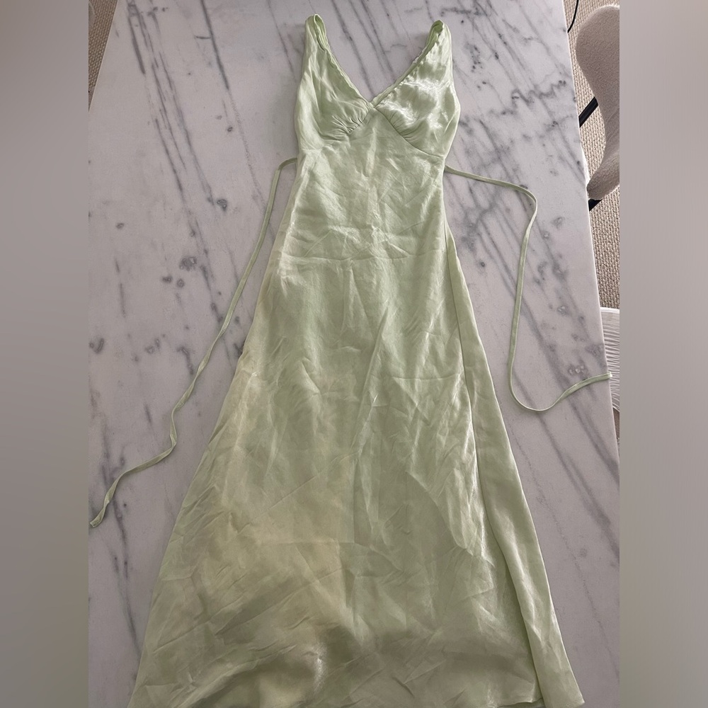 Peppermayo Loren dress in Light Green Sage shimmer - size 2 - Picture 9 of 17